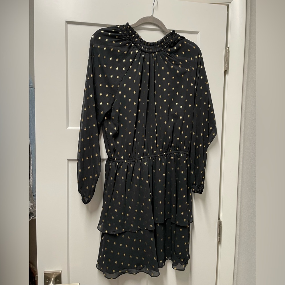 BNWT sleeve black with gold foil dress size 8-10